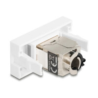 Easy 45 Modul RJ45 Buchse zu LSA Cat.6A STP mit Verschlussclip und kabelbinderfrei