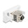 Easy 45 Modul RJ45 Buchse zu LSA Cat.6A STP mit Verschlussclip und kabelbinderfrei