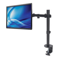 MANHATTAN Monitorarm fuer ein Display von 33,02-81,28 13Z-32Z bis 8kg 2-fach schwenkbar +/-45Grad neigbar 360Grad schwenkbar schwarz