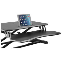 Equip Monitortisch mit Sitz-Stehbankerhöhung 15Kg sw