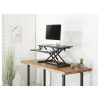 Equip Monitortisch mit Sitz-Stehbankerhöhung 15Kg sw