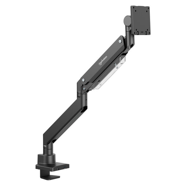 MANHATTAN Tischhalterung 1 Monitor 17-57" 27kg mit USB Ports