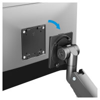 MANHATTAN Tischhalterung 1 Monitor 17-57" 27kg mit USB Ports