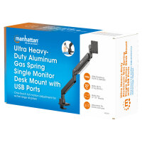 MANHATTAN Tischhalterung 1 Monitor 17-57" 27kg mit USB Ports