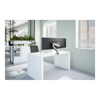 NewStar PLUS desk mount for curved / flat monitors up to 49 , silver