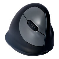 R-GO HE Maus - ergonomische Maus, Größe L, für Rechtshänder, vertikale Maus, 4 Tasten, kabellos