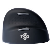 R-GO HE Maus - ergonomische Maus, Größe L, für Rechtshänder, vertikale Maus, 4 Tasten, kabellos