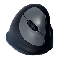 R-GO HE Maus - ergonomische Maus, Größe L, für Rechtshänder, vertikale Maus, 4 Tasten, kabellos