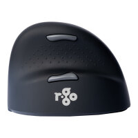 R-GO HE Maus - ergonomische Maus, Größe L, für Rechtshänder, vertikale Maus, 4 Tasten, kabellos