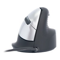 R-Go Maus HE ergonomisch rechts USB mittel schw./silb retail