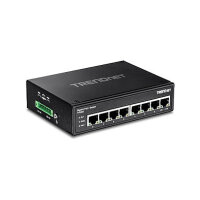TRENDnet TI-PG80 8-Port Gehrteter Industrieller Gigabit PoE+ DIN-Rail Switch