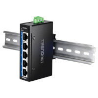 TRENDnet TI-GLC50 5-Port Gigabit Industrial DIN-Rail Mini
