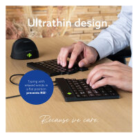 R-Go Split Break Ergonomische Tastatur, QWERTZ (DE) - schwarz, kabelgebunden