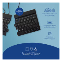 R-Go Split Break Ergonomische Tastatur, QWERTZ (DE) - schwarz, kabelgebunden