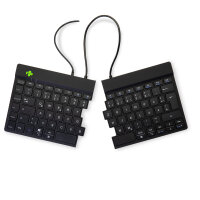 R-Go Split Break Ergonomische Tastatur, QWERTZ (DE) - schwarz, kabelgebunden