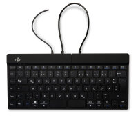 R-Go Split Break Ergonomische Tastatur, QWERTZ (DE) - schwarz, kabelgebunden