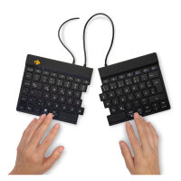 R-Go Split Break Ergonomische Tastatur, QWERTZ (DE) - schwarz, kabelgebunden
