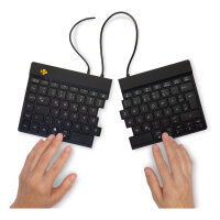 R-Go Split Break Ergonomische Tastatur, QWERTZ (DE) - schwarz, kabelgebunden