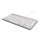 R-Go Compact Break ergonomische Tastatur QWERTZ (DE), verkabelt, weiß