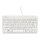 R-Go Compact Break ergonomische Tastatur QWERTZ (DE), verkabelt, weiß