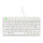 R-Go Compact Break ergonomische Tastatur QWERTZ (DE), verkabelt, weiß