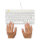 R-Go Compact Break ergonomische Tastatur QWERTZ (DE), verkabelt, weiß