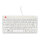R-Go Compact Break ergonomische Tastatur QWERTZ (DE), verkabelt, weiß