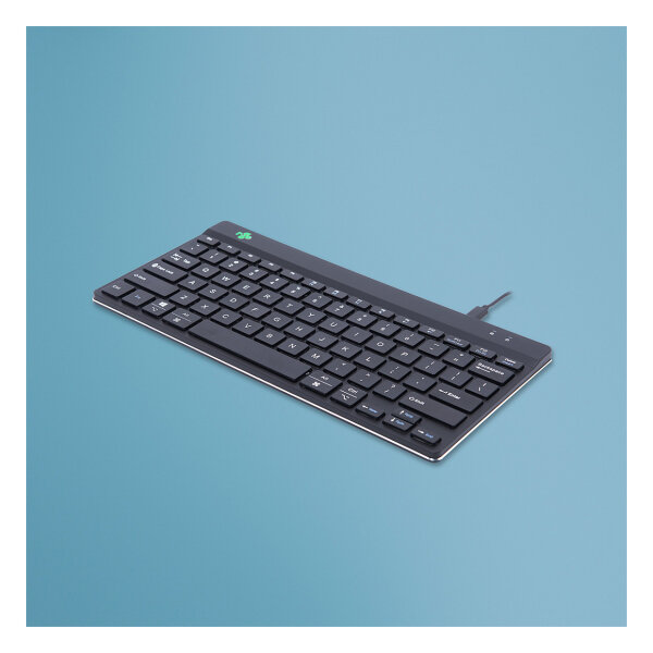 R-Go Tastatur Compact Break US-Layout verkabelt schwarz