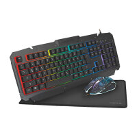Logilink Gaming-Set aus Tastatur, Maus und Mauspad