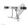 NEOMOUNTS NM-D775DXSILVER 81,28cm 32Zoll Desk Mount desk clamp/grommet