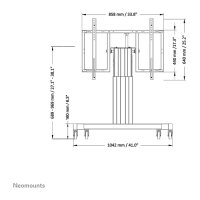 Neomounts PLASMA-M2550TBLACK motorisierter Rollwagen