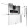 Neomounts FL50-575WH1 MOVE Go XL Rollwagen