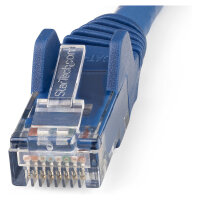 STARTECH.COM 1m LSZH CAT6 Ethernet Cable - 10 Gigabit 100W PoE RJ45 UTP Network Patch Cord Snagless - Blue ETL Verified