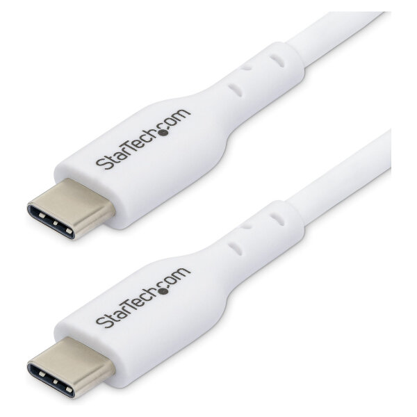 STARTECH.COM 3m USB-C Schnellladekabel USBC Kabel USB 2.0 Typ-C Laptop Ladekabel 60W Power Delivery USB-C auf USB-C Weiss