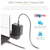 StarTech.com 4m USB-C Ladekabel, USB-IF zertifiziert, 240W PD EPR, M/M - USB-Kabel - 24 pin USB-C (M)
