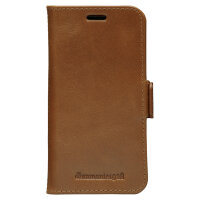 dbramante1928 Lynge - Flip-Hlle fr Mobiltelefon - genarbtes Leder - Hellbraun - fr Apple iPhone 12 mini
