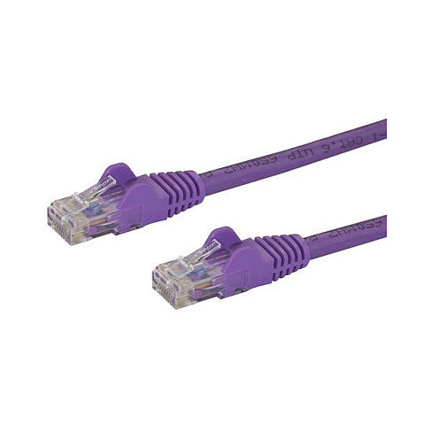 StarTech 0.5m Purple Cat6 Patch Cable with Snagless RJ45 Connectors - Short Ethernet Cable - 0.5 m Cat 6 UTP Cable