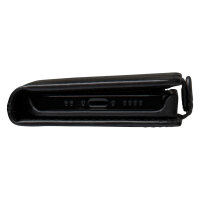 dbramante1928 Lynge - Flip-Hlle fr Mobiltelefon - genarbtes Leder - Schwarz - fr Apple iPhone 12 mini
