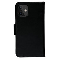 dbramante1928 Lynge - Flip-Hlle fr Mobiltelefon - genarbtes Leder - Schwarz - fr Apple iPhone 12 mini