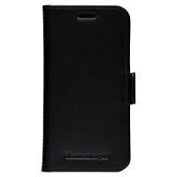 dbramante1928 Lynge - Flip-Hlle fr Mobiltelefon - genarbtes Leder - Schwarz - fr Apple iPhone 12 mini