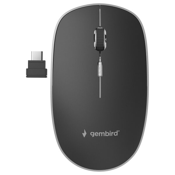 gembird Maus OPT WIRELESS Silent 4 Tasten Typ-C-Empfänger