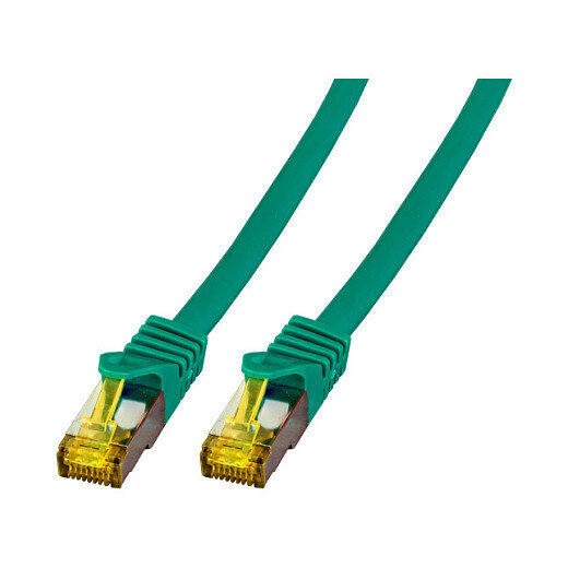 EFB RJ45 Patchk. S/FTP Cat.6A LSZH Cat.7 Rohk. 3.00m grün