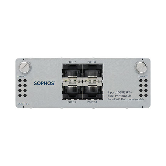 SOPHOS 4 port 10GbE SFP+ Flexi Port module (for all XGS Rackmount models)