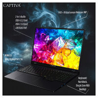 Captiva Notebook Highend Gaming I95-078GE 32GB/2TB RTX5080 Win11