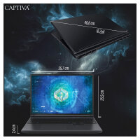 Captiva Notebook Highend Gaming I99-480GE 16" WQXGA i9-14900HX 32GB/1TB SSD RTX5070Ti Win 11