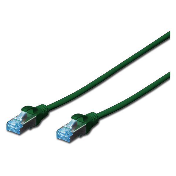 DIGITUS CAT 5e SF-UTP Patchk. Cu, PVC AWG 26/7, 5 m, GN