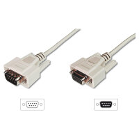 DIGITUS Datatransfer Verlngerungskabel, D-Sub9 St/Bu 5.0m be