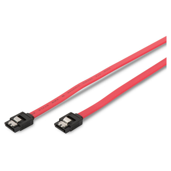 DIGITUS SATA Anschlusskabel, L-Typ, m/ Verschlu Bu/Bu, 0.3m