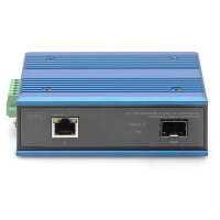 10/100/1000Base-TX (PoE) to 1000Base-FX Indust MediaCo