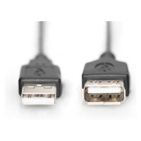 DIGITUS USB Verlngerungskabel, Typ A St/Bu, 1.8m